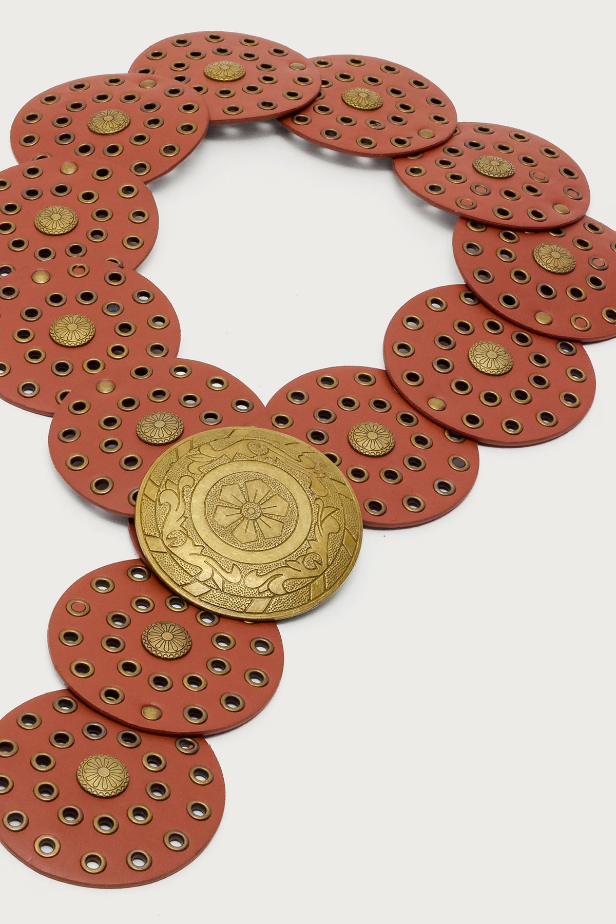 Faux Leather Western Disc Belt