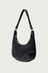 Contrast Stitch Faux Leather Bag