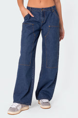 Ayla Low Rise Baggy Carpenter Jeans