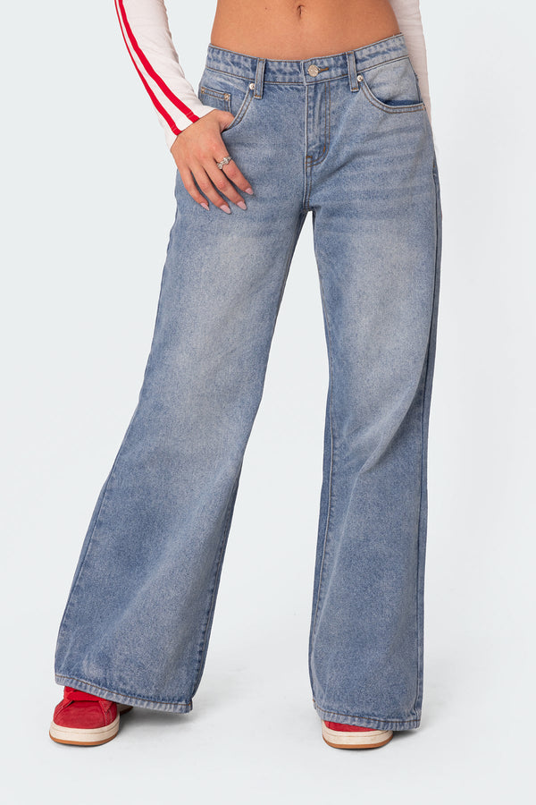 Low Rise Bootcut Jeans