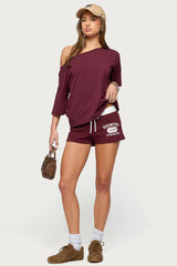 Edikted Athlete Contrast Micro Shorts