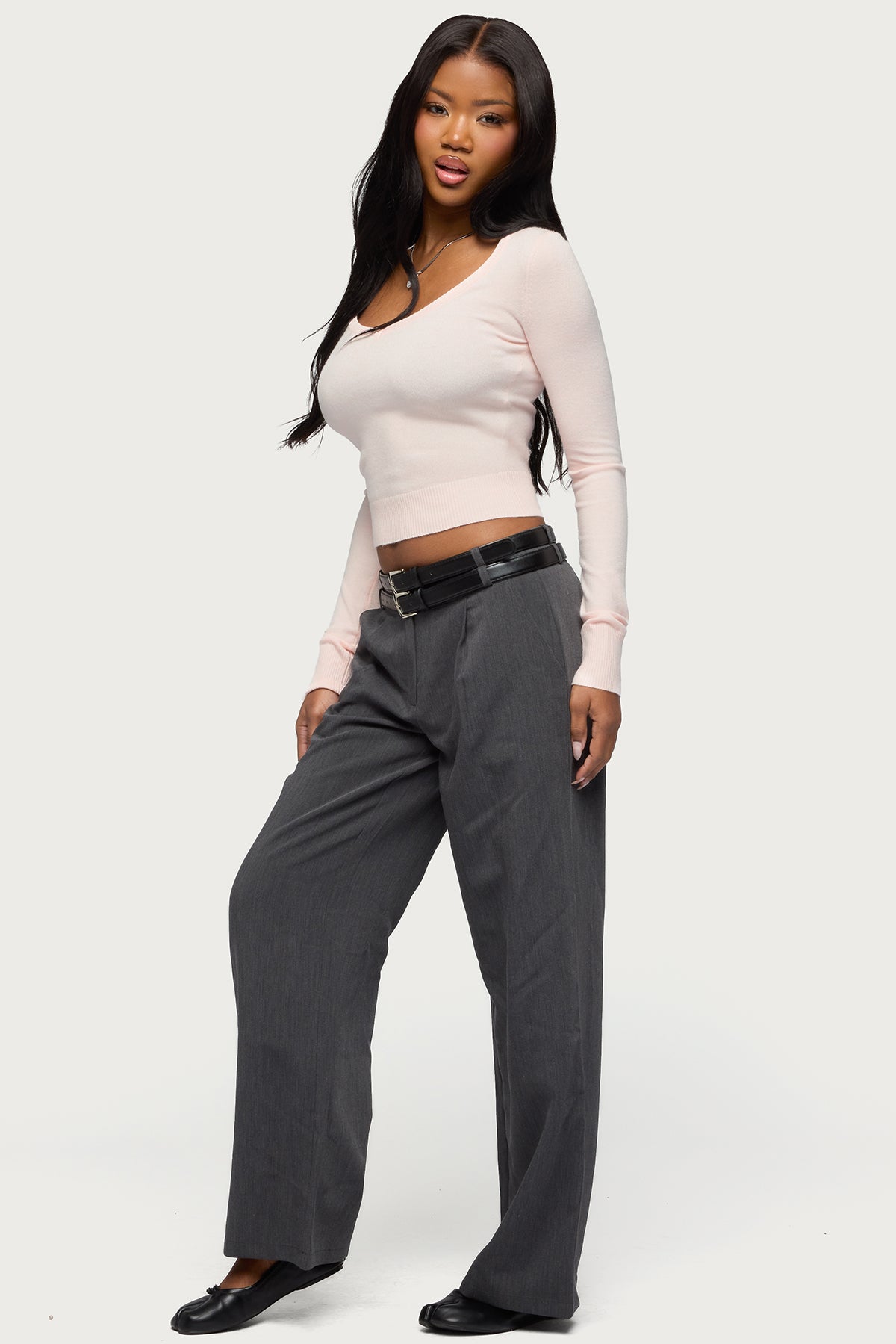 Mercedes Knitted V Neck Top