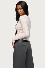 Mercedes Knitted V Neck Top