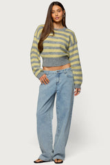 Dalina Washed Low Rise Baggy Jeans