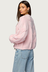 Braiden Chunky Cable Knit Cardigan