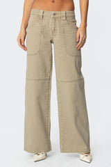 Morgan Low Rise Baggy Carpenter Jeans
