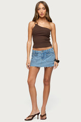 Calista Ribbed One Shoulder Top