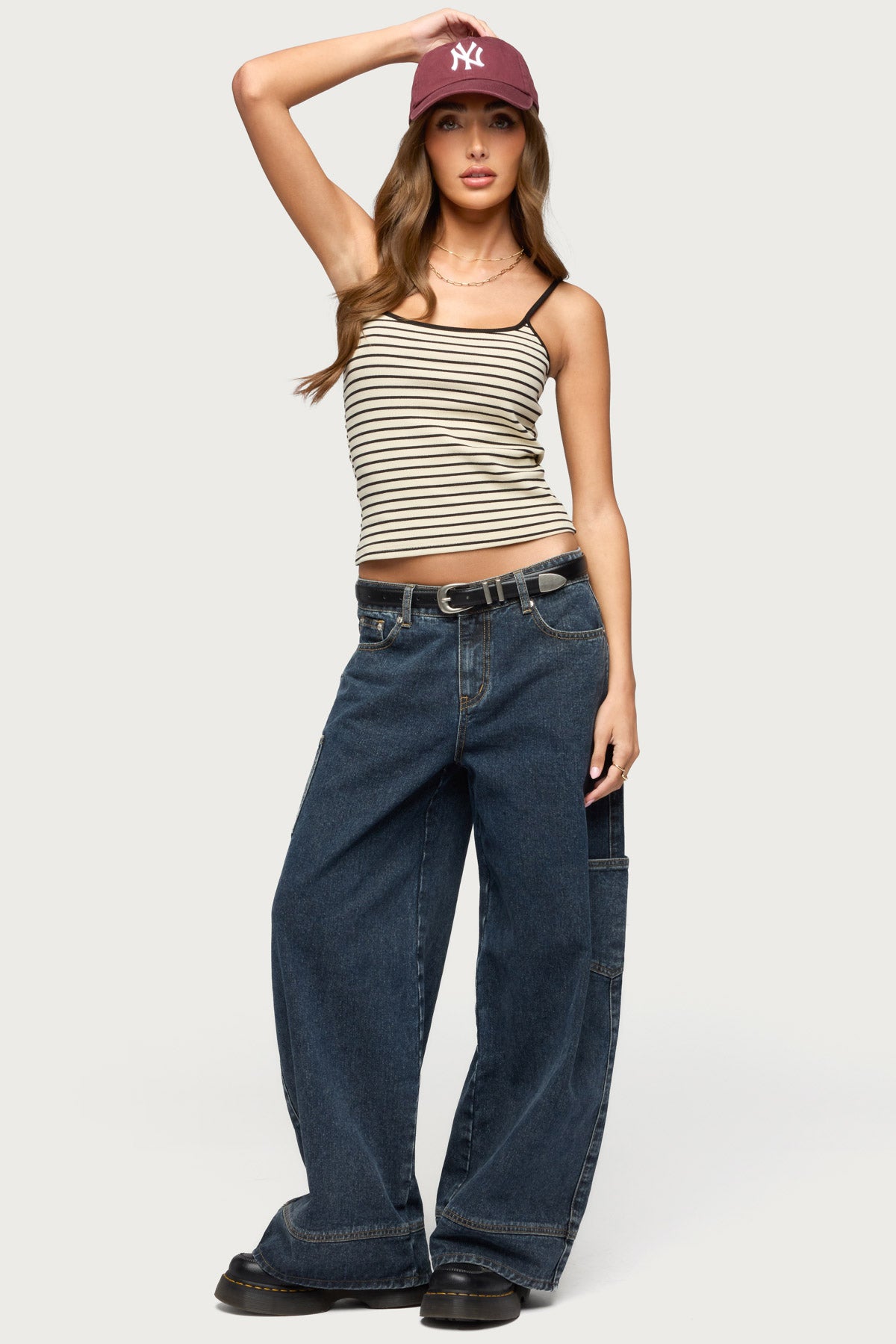 Gretta Striped Ribbed Tank Top