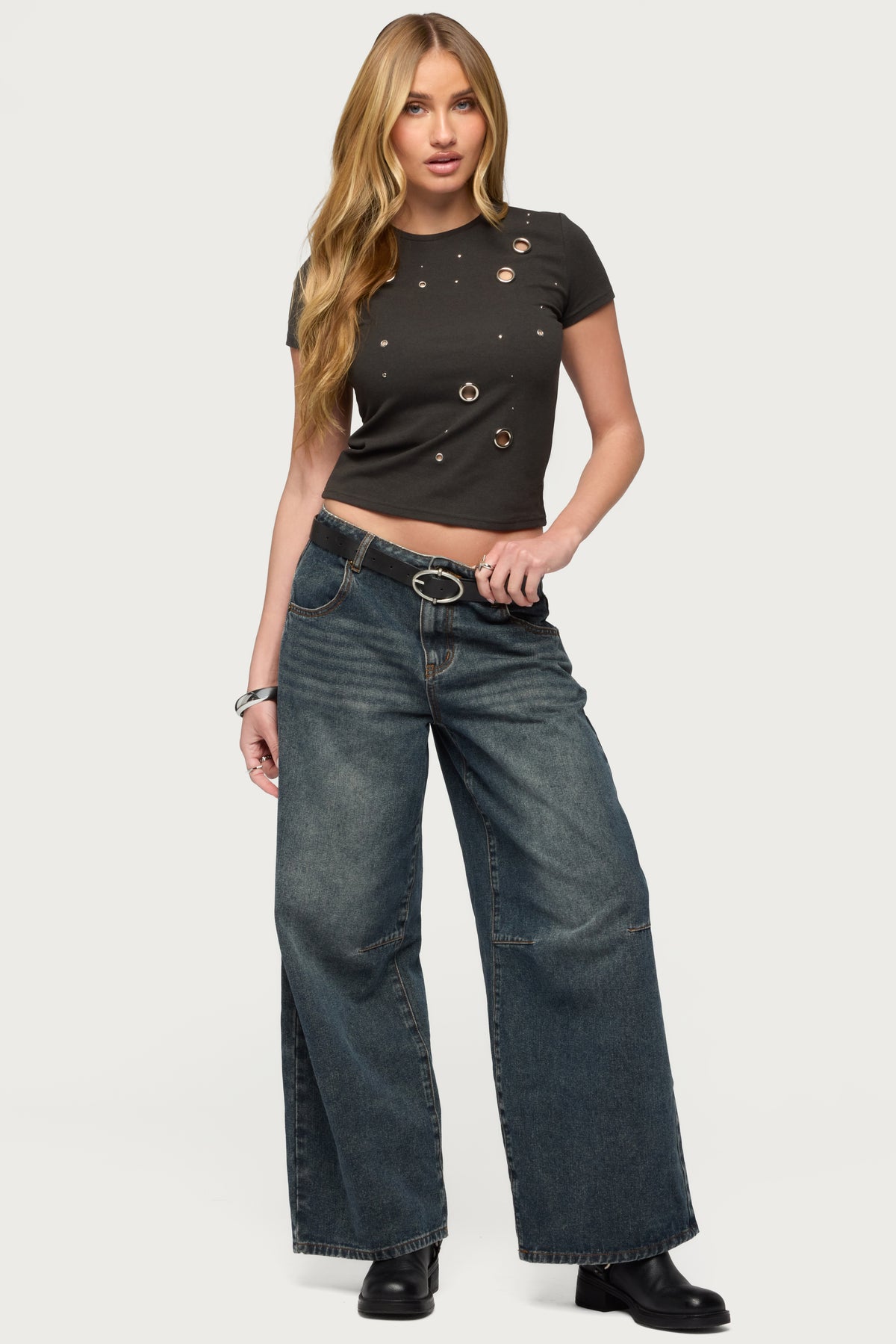 Aitana Grommet Stud T Shirt