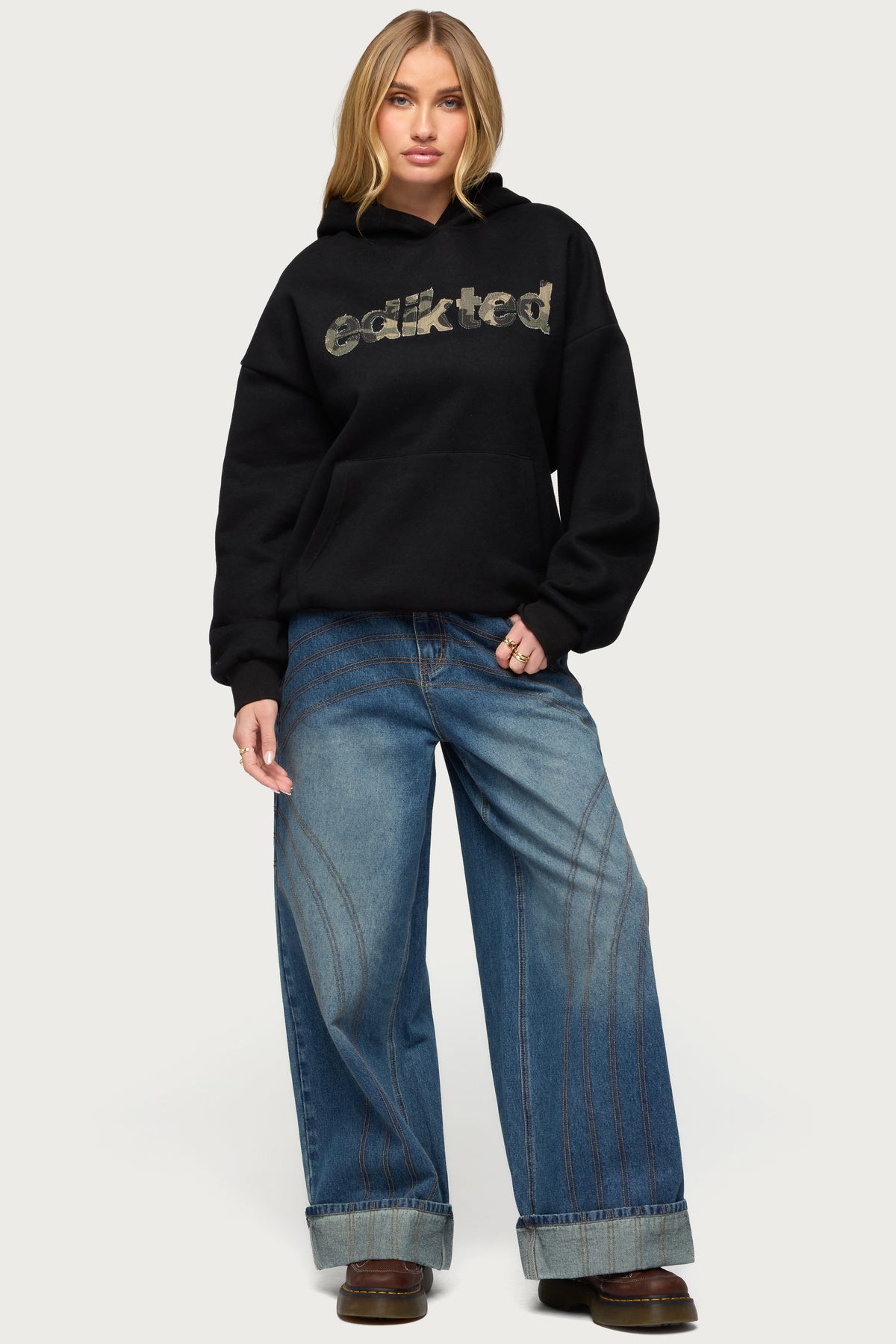 Camo Cutie Edikted Oversized Hoodie