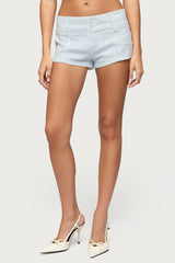 Myah Pinstripe Micro Shorts