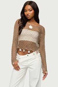 Macarena Crochet Charm Top