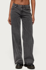 Tall Raelynn Washed Low Rise Baggy Jeans