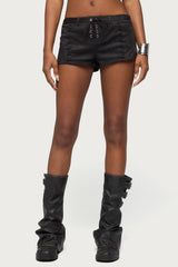 Sloane Faux Suede Micro Shorts
