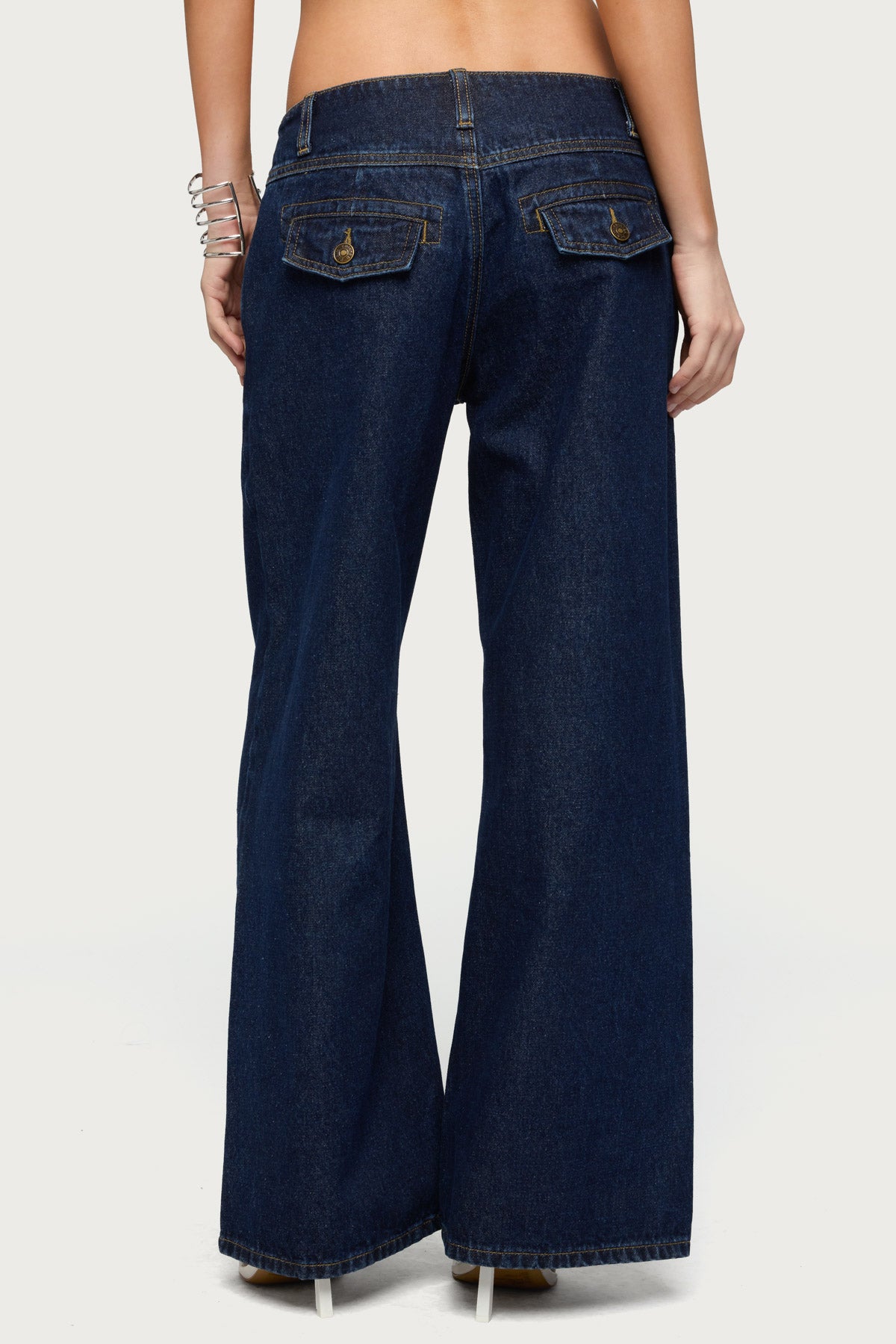 Petite Meredith Low Rise Wide Leg Jeans