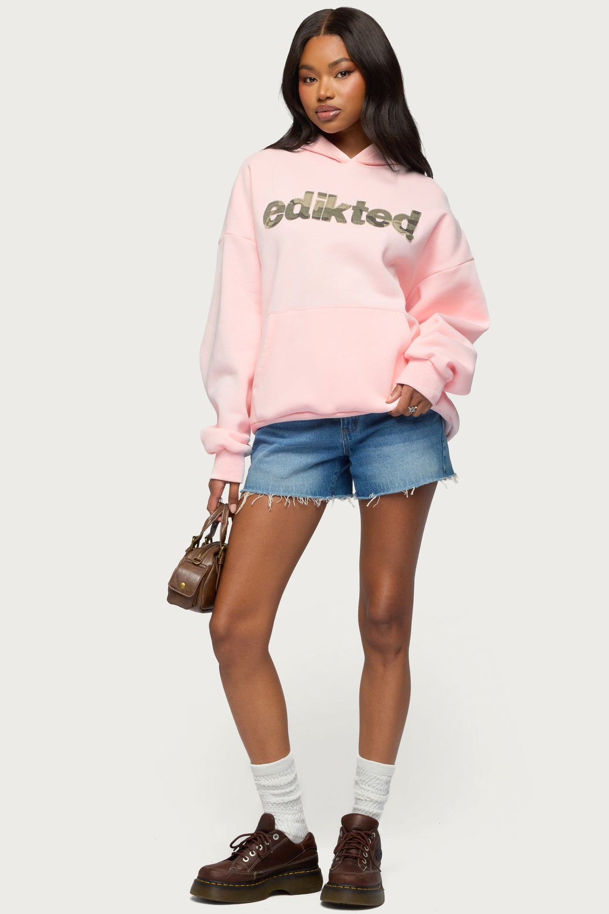 Camo Cutie Edikted Oversized Hoodie