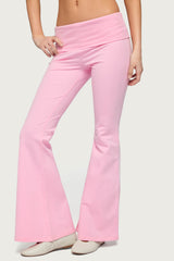 Petite Naomi Foldover Flared Leggings