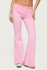 Petite Naomi Foldover Flared Leggings