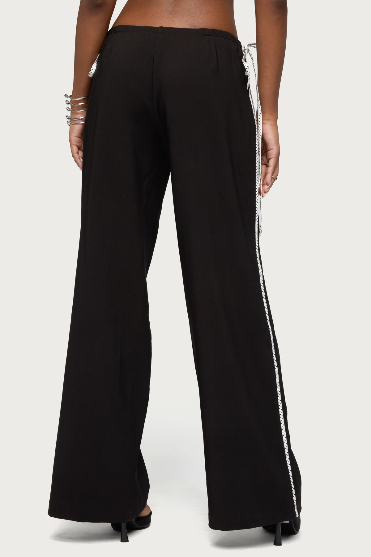 Mikah Dotted Ribbon Wide Leg Pants