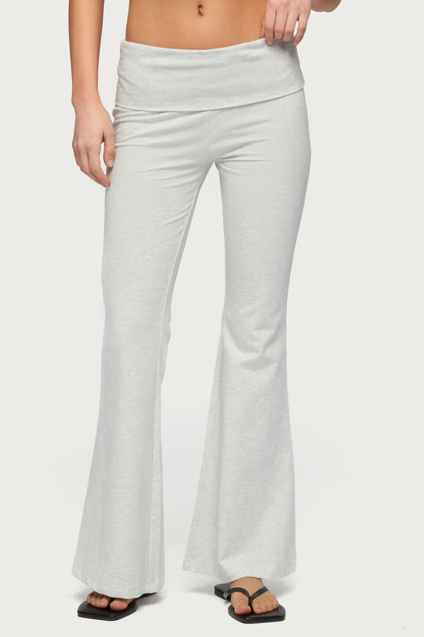 Petite Naomi Foldover Flared Leggings