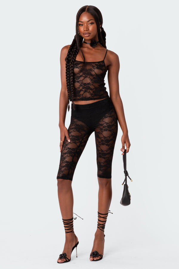 Gianna Sheer Lace Leggings