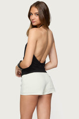 Carmel V Neck Halter Top