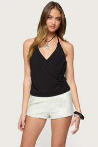 Carmel V Neck Halter Top