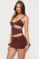 Neri Bead Cut Out Tank Top