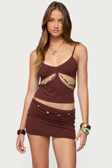 Neri Bead Cut Out Tank Top