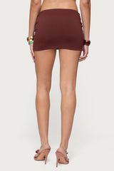 Neri Beaded Belt Mini Skirt