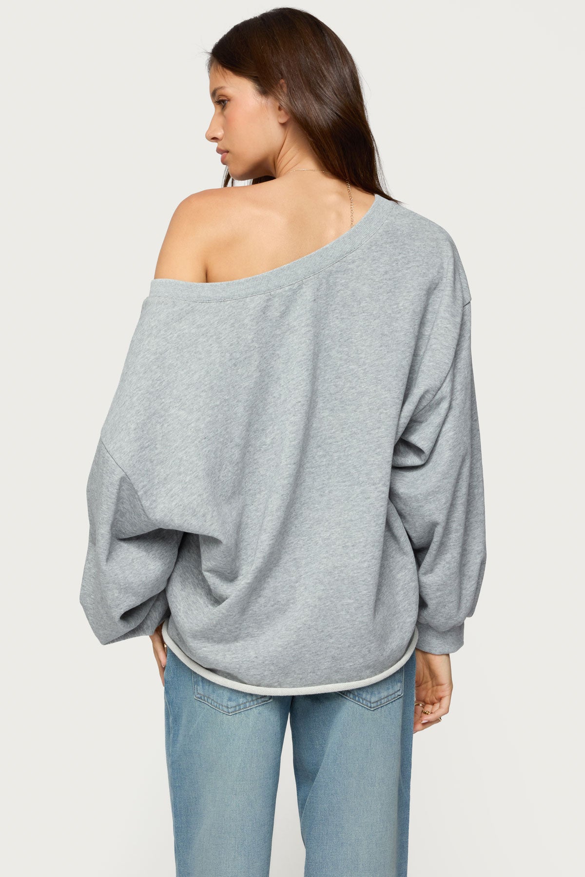 Winfred Oversized V Neck Sweatshirt