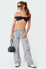 Renata Off Shoulder Crop Top