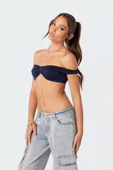 Renata Off Shoulder Crop Top