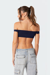 Renata Off Shoulder Crop Top