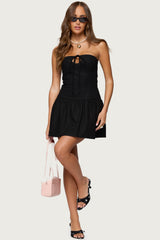 Cecelie Strapless Drop Waist Mini Dress