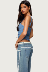 Karin Cut Out Ribbed Tank Top