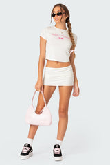 Aisha Low Rise Mini Skirt