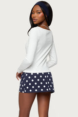 Savi Boat Neck Long Sleeve Top