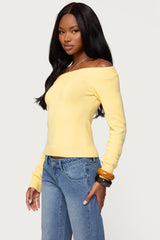 Elona Off Shoulder Knit Top