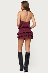 Fontella Ruffled Halter Neck Romper