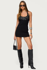 Jaylee Iridescent Knit Mini Dress