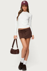 Bayside Slitted Micro Skort