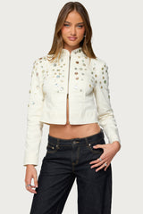 Elira Iridescent Fitted Jacket