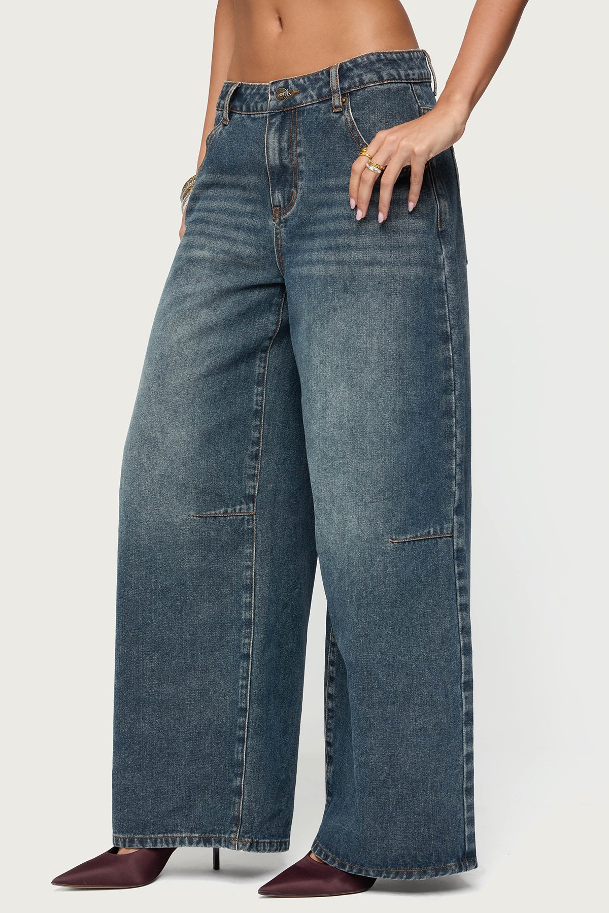 Santi Low Rise Baggy Jeans