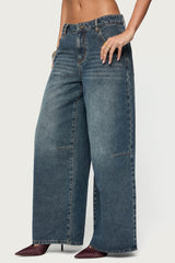 Santi Low Rise Baggy Jeans