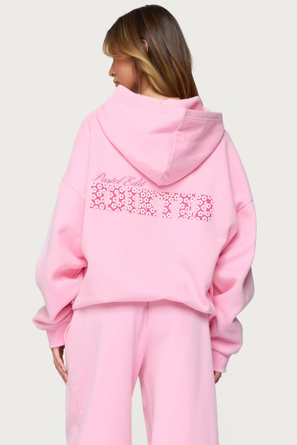 Pastel Edit Edikted Oversized Hoodie