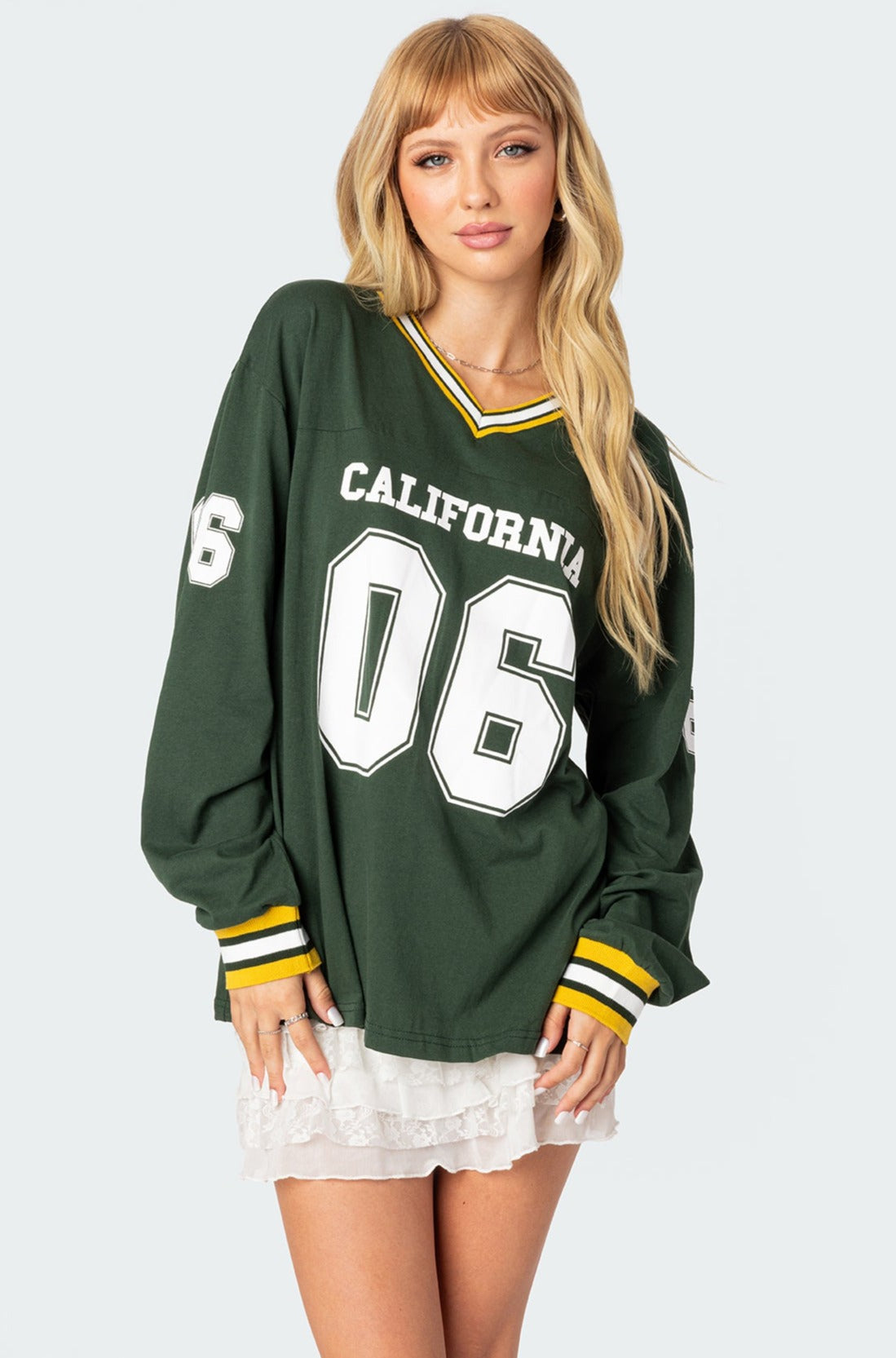 Cali Oversized Baseball T-Shirt – edikted