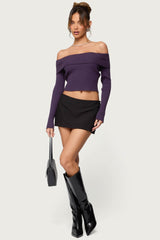 Lauren Knit Foldover Top