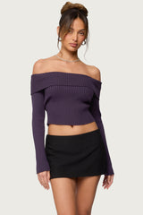 Lauren Knit Foldover Top