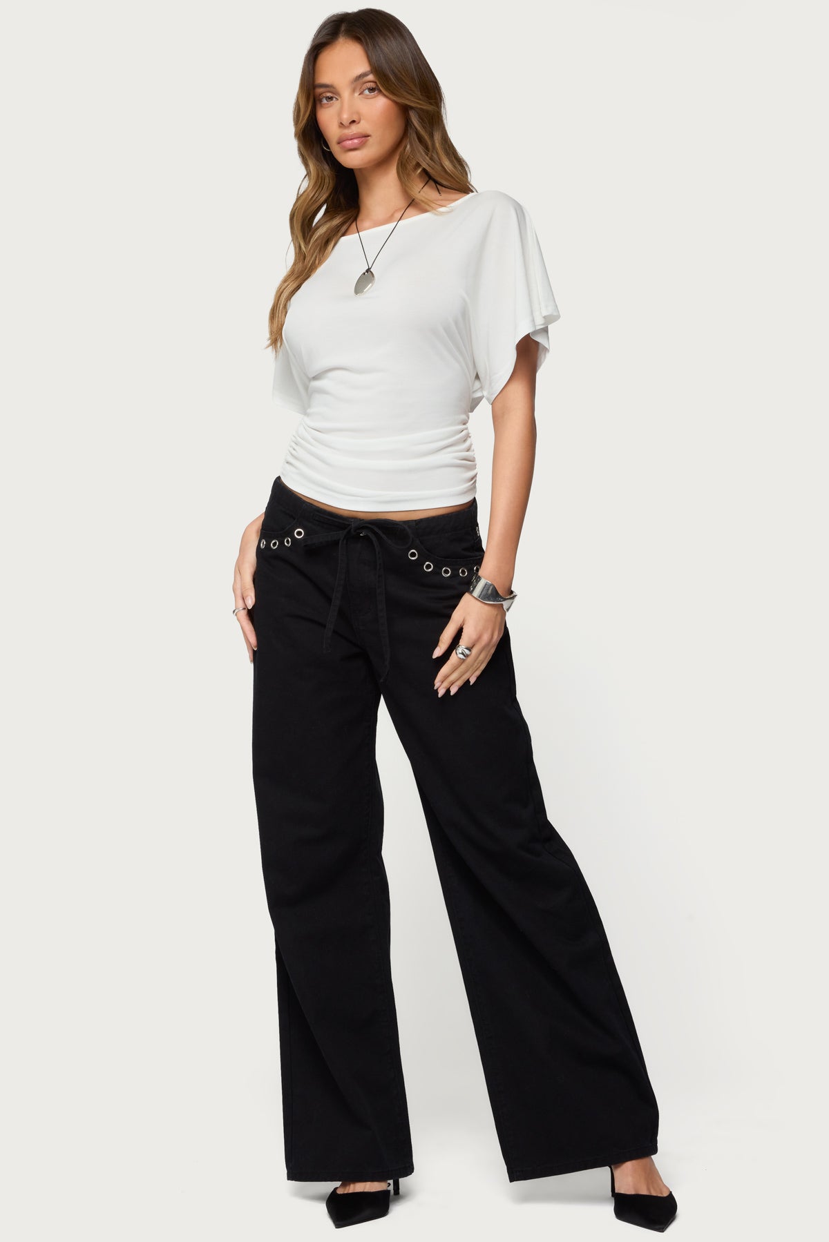 Abriana Ruched Waist Top